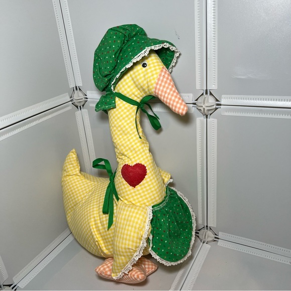 Mother Goose Handmade Plush 19" Stuffed Folk Art Animal Nursery Story Time - Picture 1 of 9